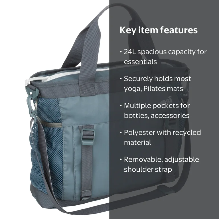 Avia 24 Liter Balsam Green Yoga Mat Tote Bag Unisex Polyester
