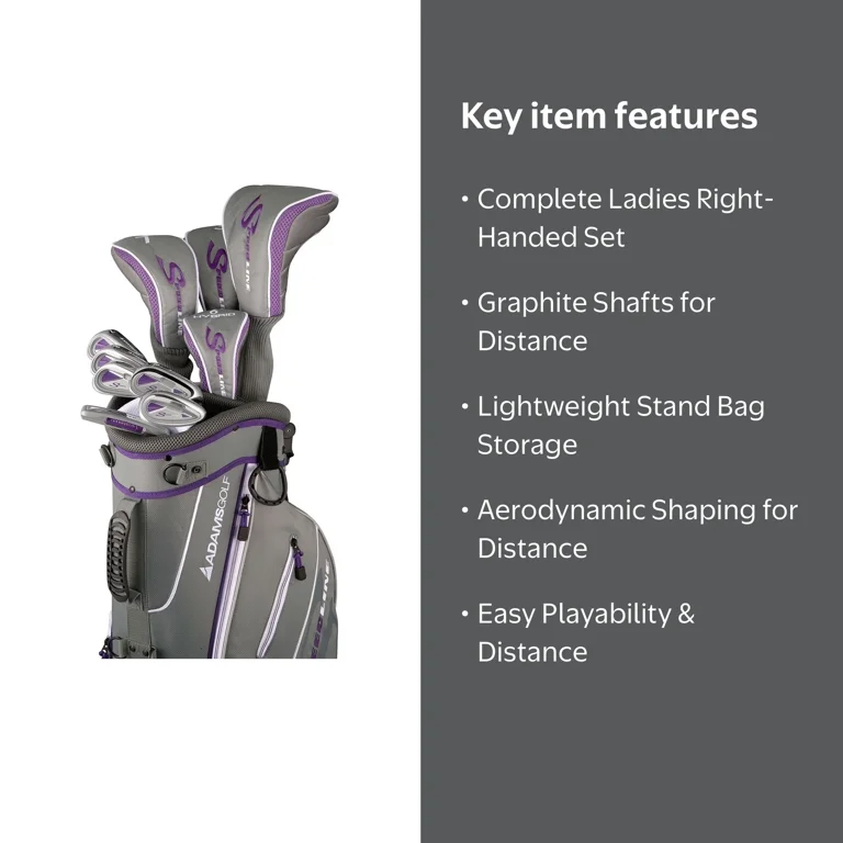 Adams Golf Speedline Complete Set, Ladies, Right-Handed, Golf