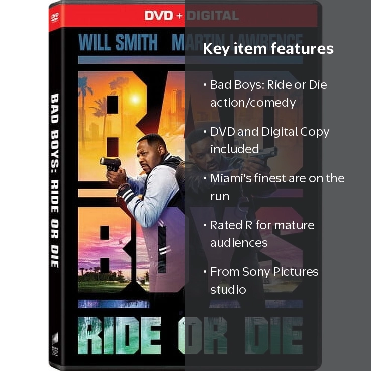 Sony, DVD + Digital Copy, Bad Boys Ride or Die, Action & Adventure