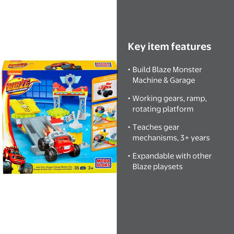 Mega Bloks Nickelodeon Blaze and The Monster Machines Axle City