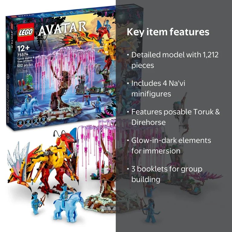 LEGO Avatar Toruk Makto & Tree of Souls Set 75574 with Minifigures LEGO Avatar Toruk Makto & Tree of Souls Set 75574 with Minifigures