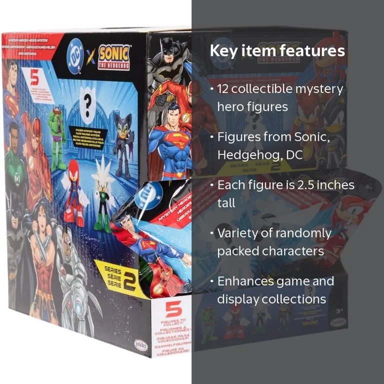 Sonic The Hedgehog x DC Series 2 Mystery Heroes Box (12 Packs