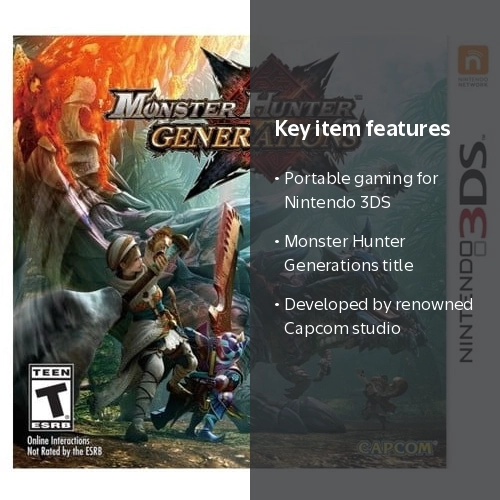 Monster Hunter Generations - Nintendo 3DS - Walmart.com