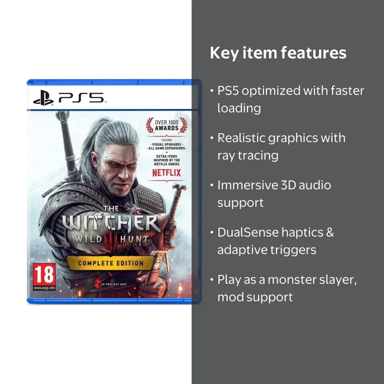 Bandai Namco, The Witcher 3: Wild Hunt Complete Edition, PS5