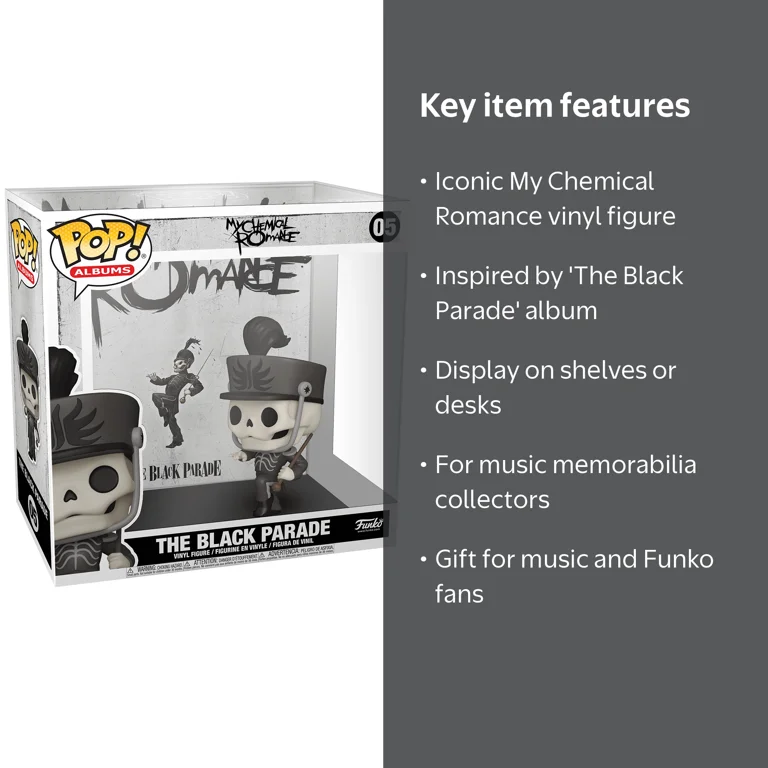 MY CHEMICAL ROMANCE THE BLACKPARADE （4ほ） Funko Pop Collectible Vinyl Figures, My Chemical Romance The Black