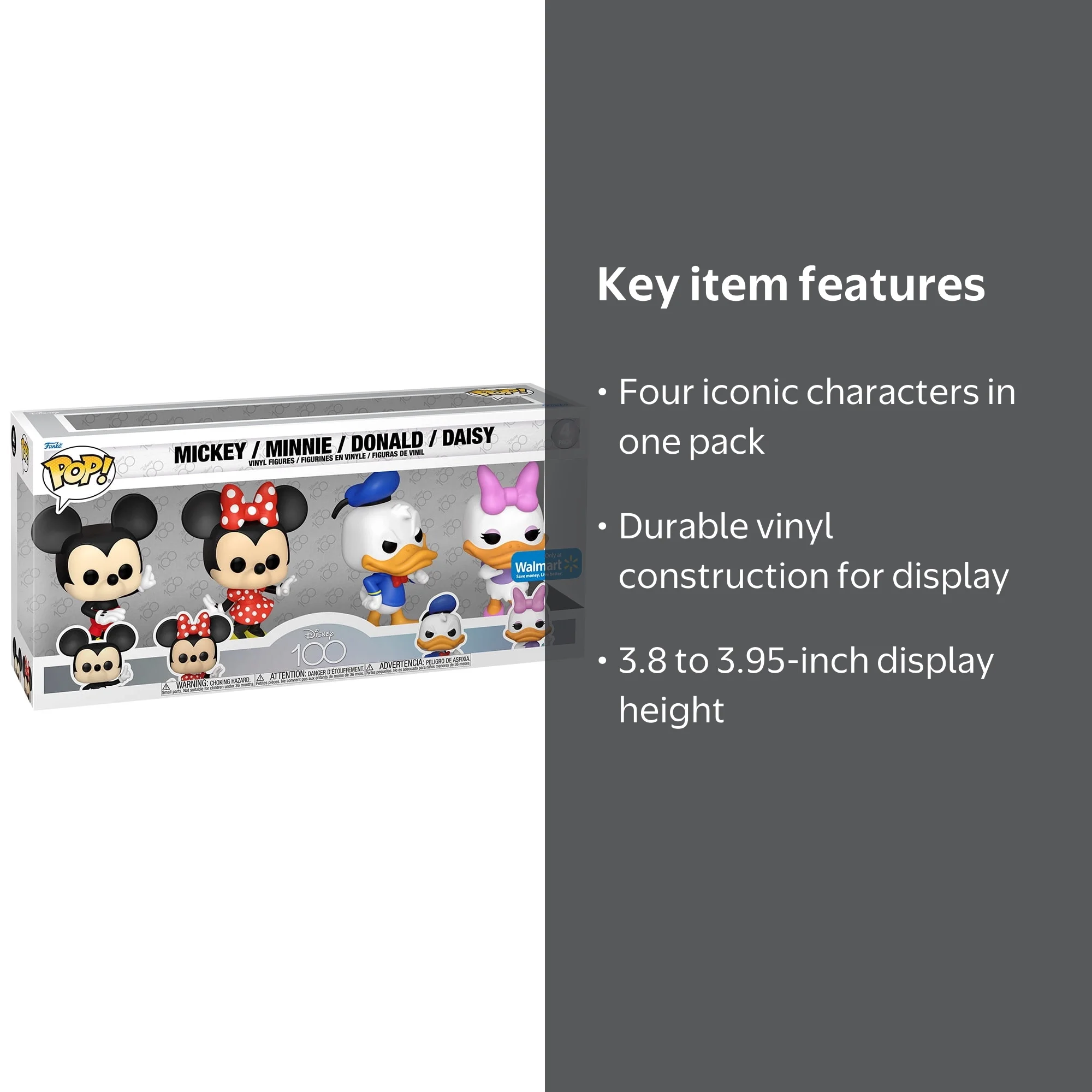 Funko Pop! Disney: 100th Anniversary Disney Classics 4PK Vinyl