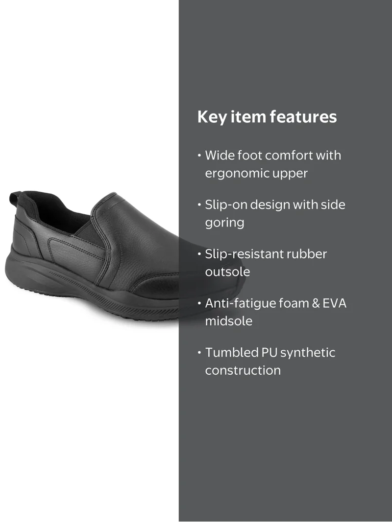 Tredsafe Men's Liam Wide Width Slip Resistant Shoes - Walmart.com
