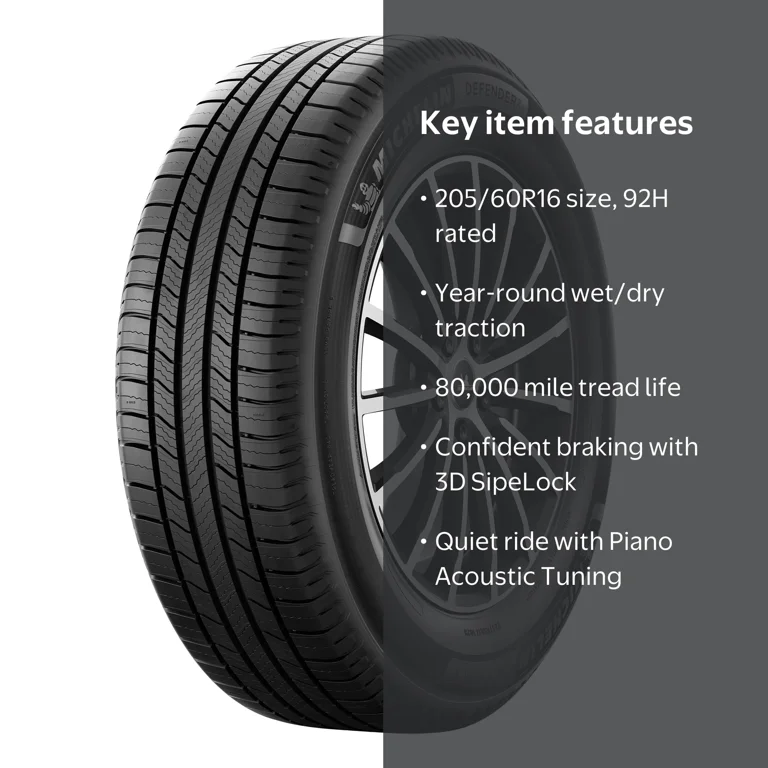 Michelin Defender 2 All-Season Passenger Tire 205/60R16 92H with