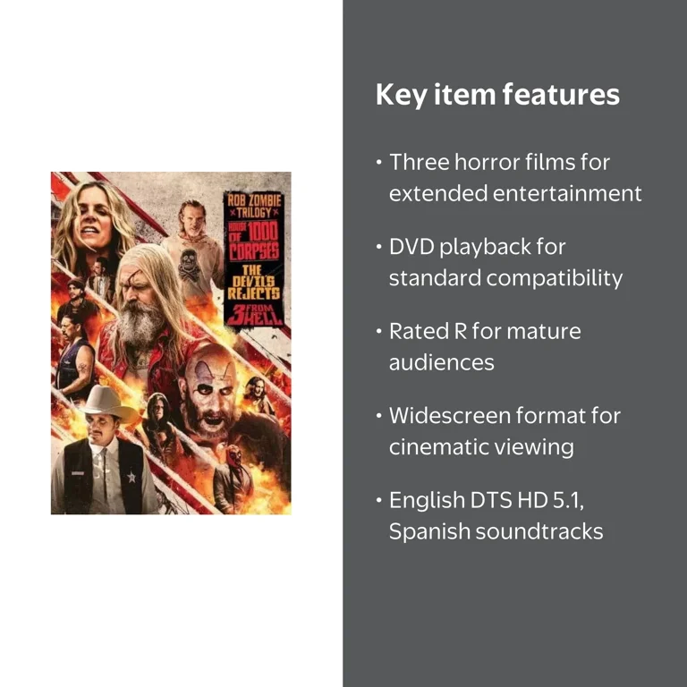Rob Zombie Triple Feature Horror DVD Set - House of 1000 Corpses