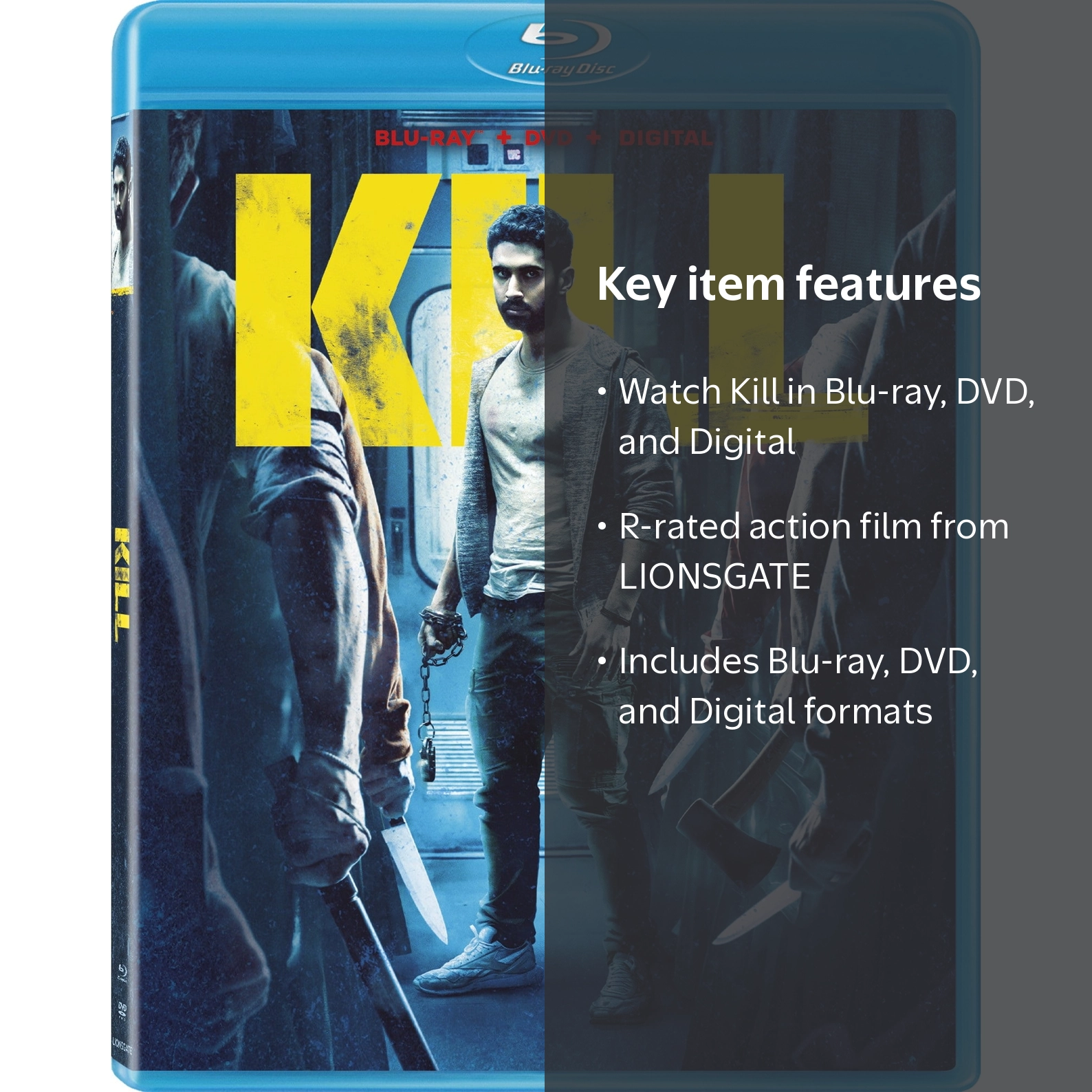 Lionsgate Home Entertainment Kill, Blu-ray, DVD, Digital, Action