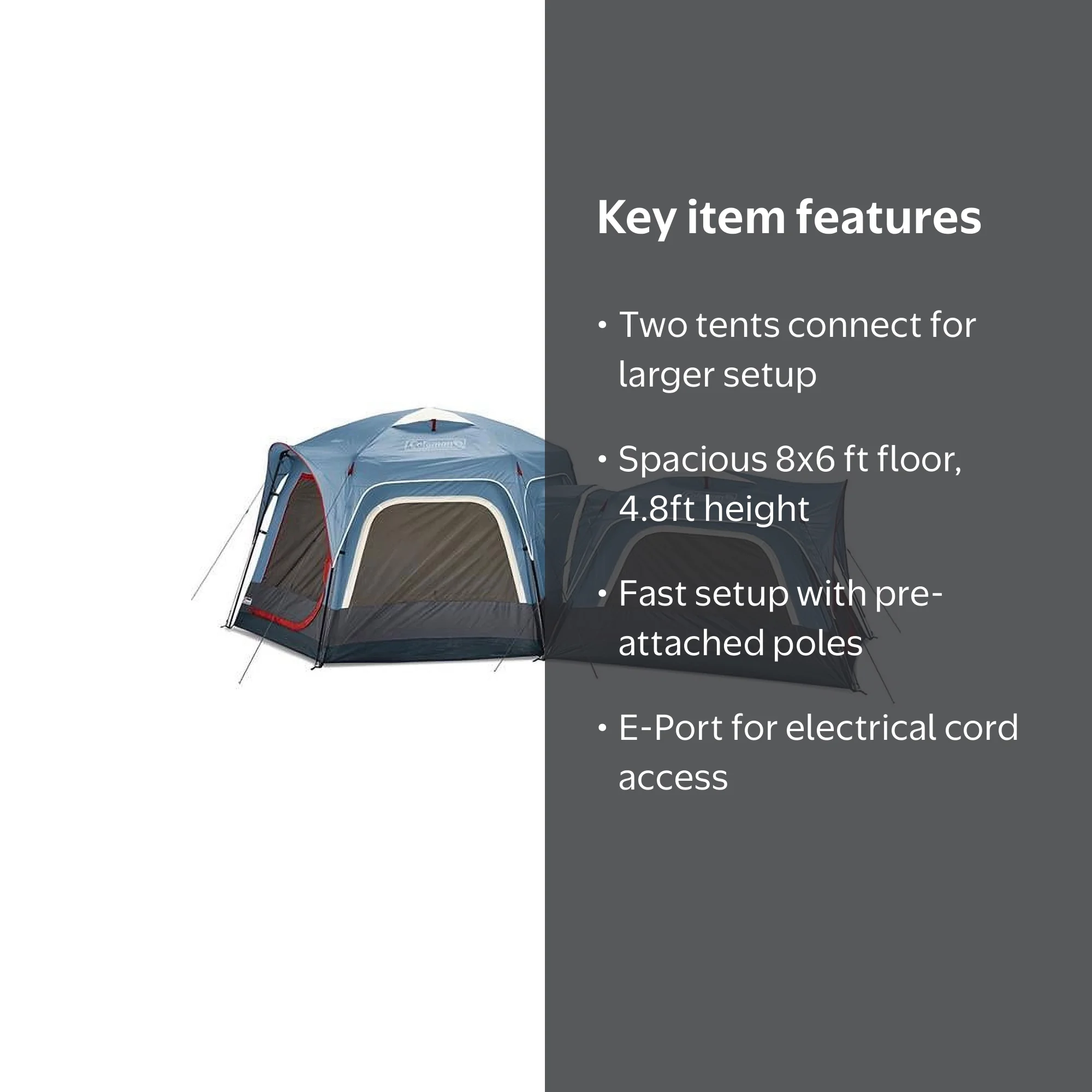 Coleman 2000033782 3-Person & 6-Person Connectable Tent Bundle