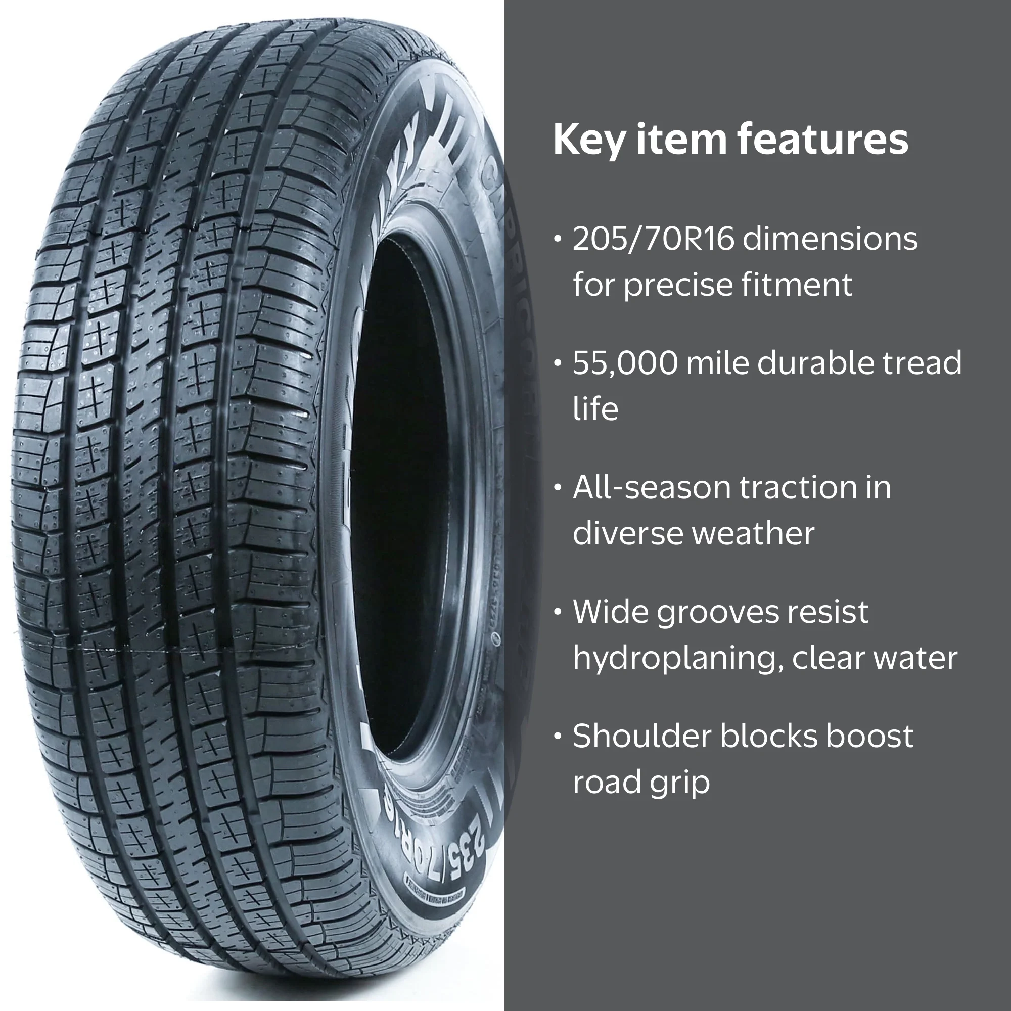 205/70R/16、111/109N Evoluxx, Passenger Tire, 205/70R16, All Season, 97V - Walmart.com
