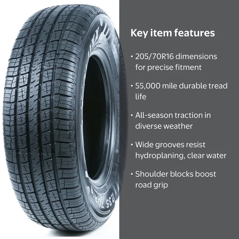 Evoluxx, Passenger Tire, 205/70R16, All Season, 97V - Walmart.com