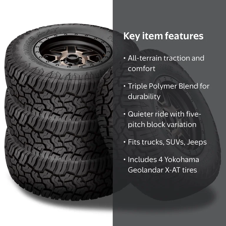 4 Yokohama Geolandar X-AT 275/70R17 114/110R C Tires 110116061