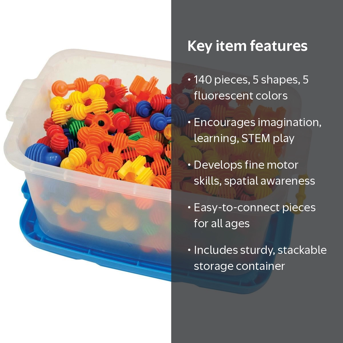 Joyn Toys - Kids Buildable Creative Builders, 140-Piece