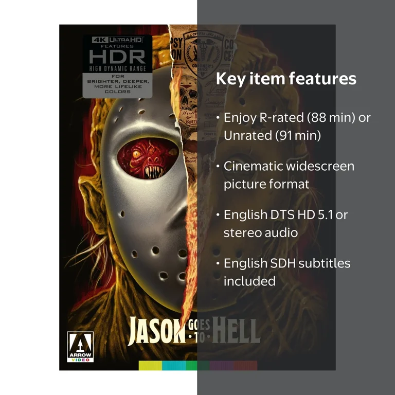 Arrow Video, Movie, Jason Goes to Hell: The Final Friday, 2-disc
