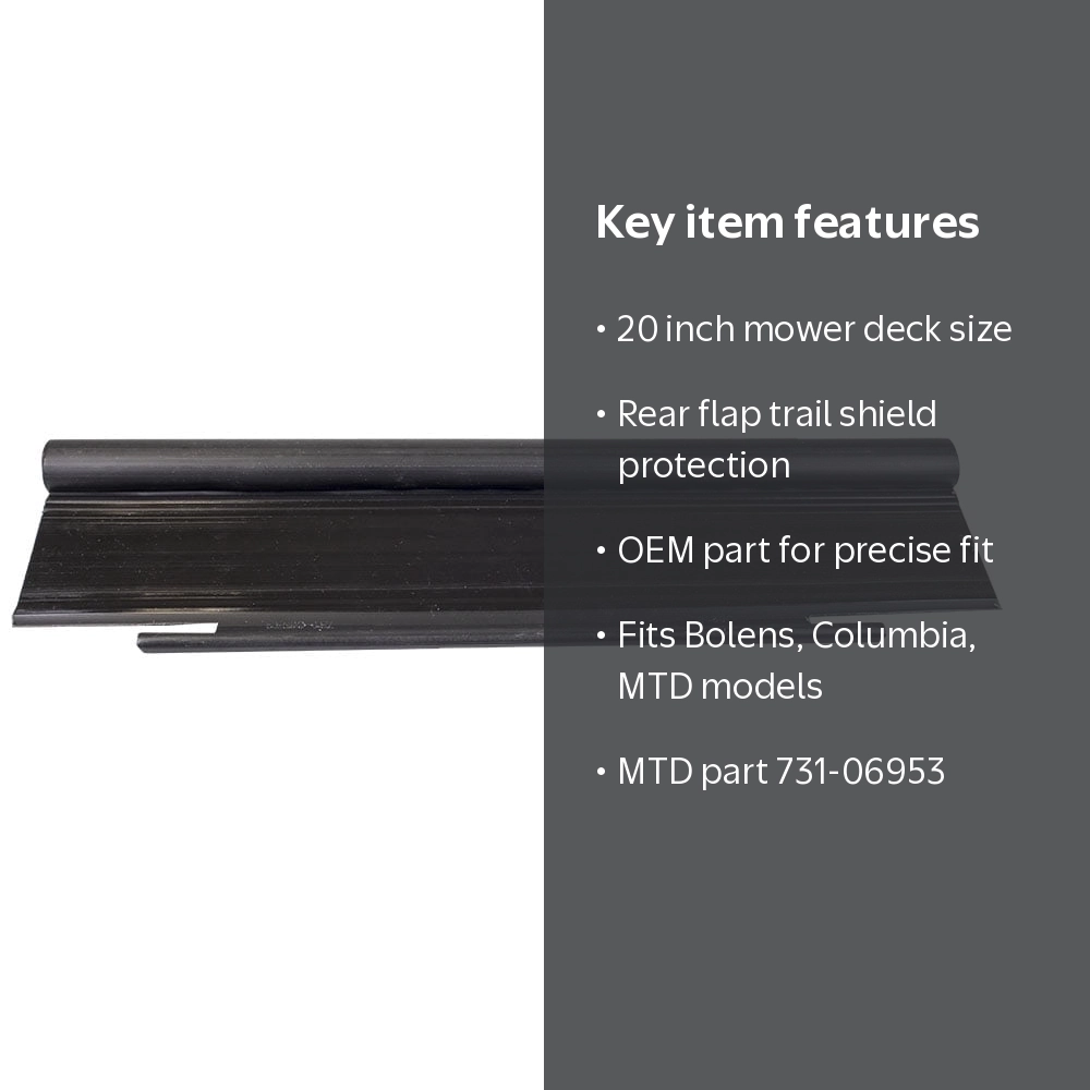 MTD, Rear Flap Trail Shield, 731-06953, 20 inch Walk Behind Mower