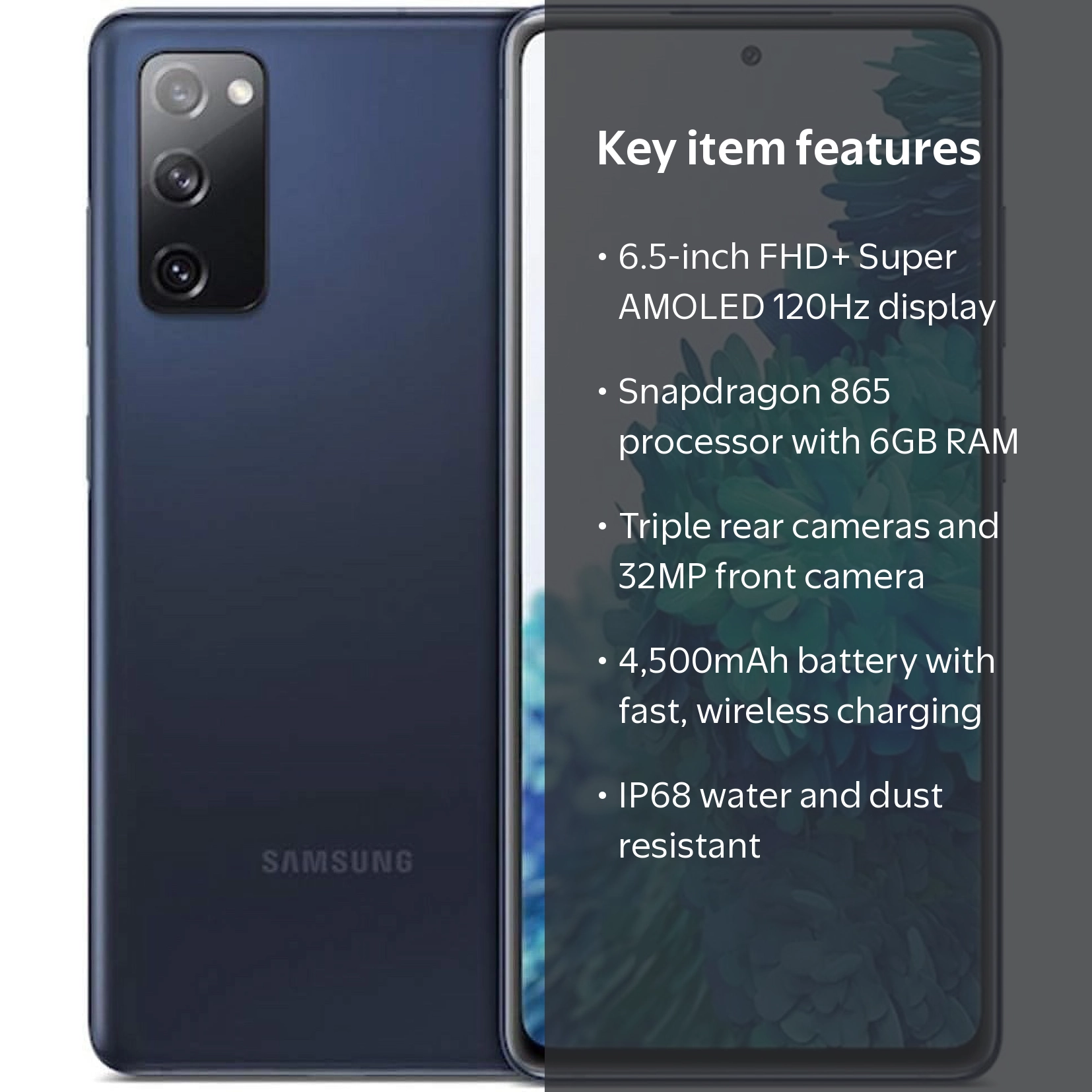Restored Samsung Galaxy S20 FE 5G 128GB, Cloud Navy, 6.5