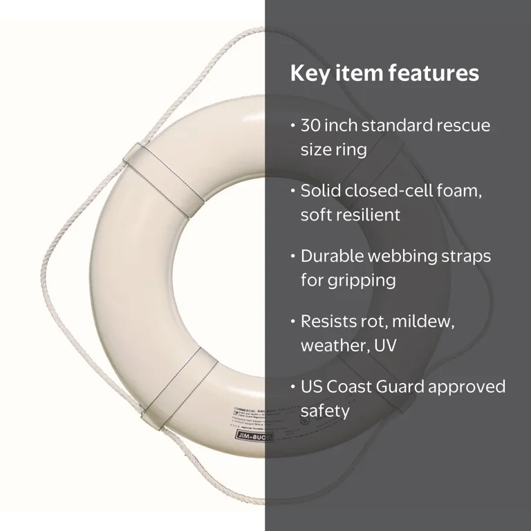 Jim-Buoy G-Series White Weather-Resistant 30