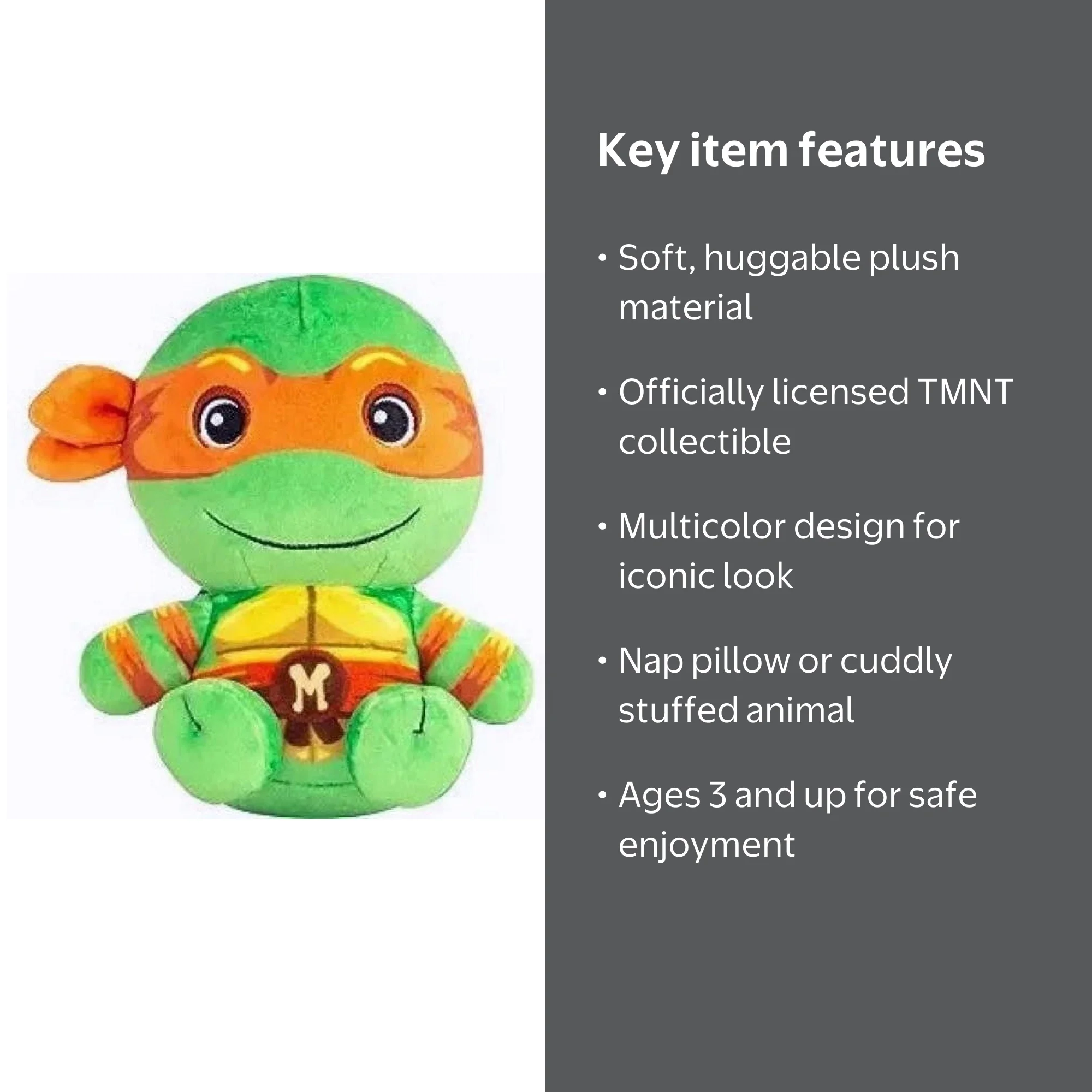 Club Mocchi-Mocchi TMNT Michelangelo Plushie Toy Stuffed Animal