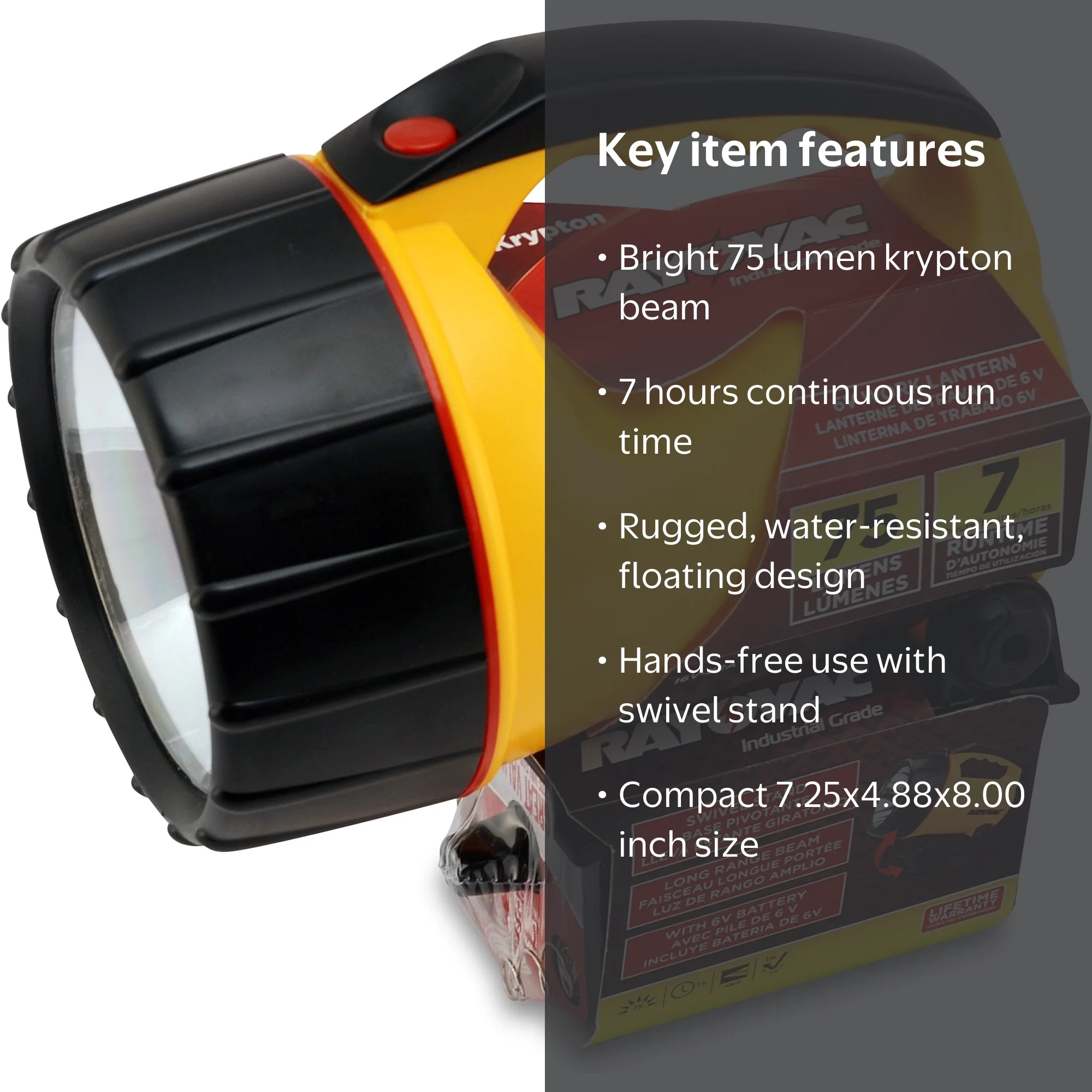Rayovac Industrial Grade 75 Lumen 6-Volt Krypton Floating Lantern