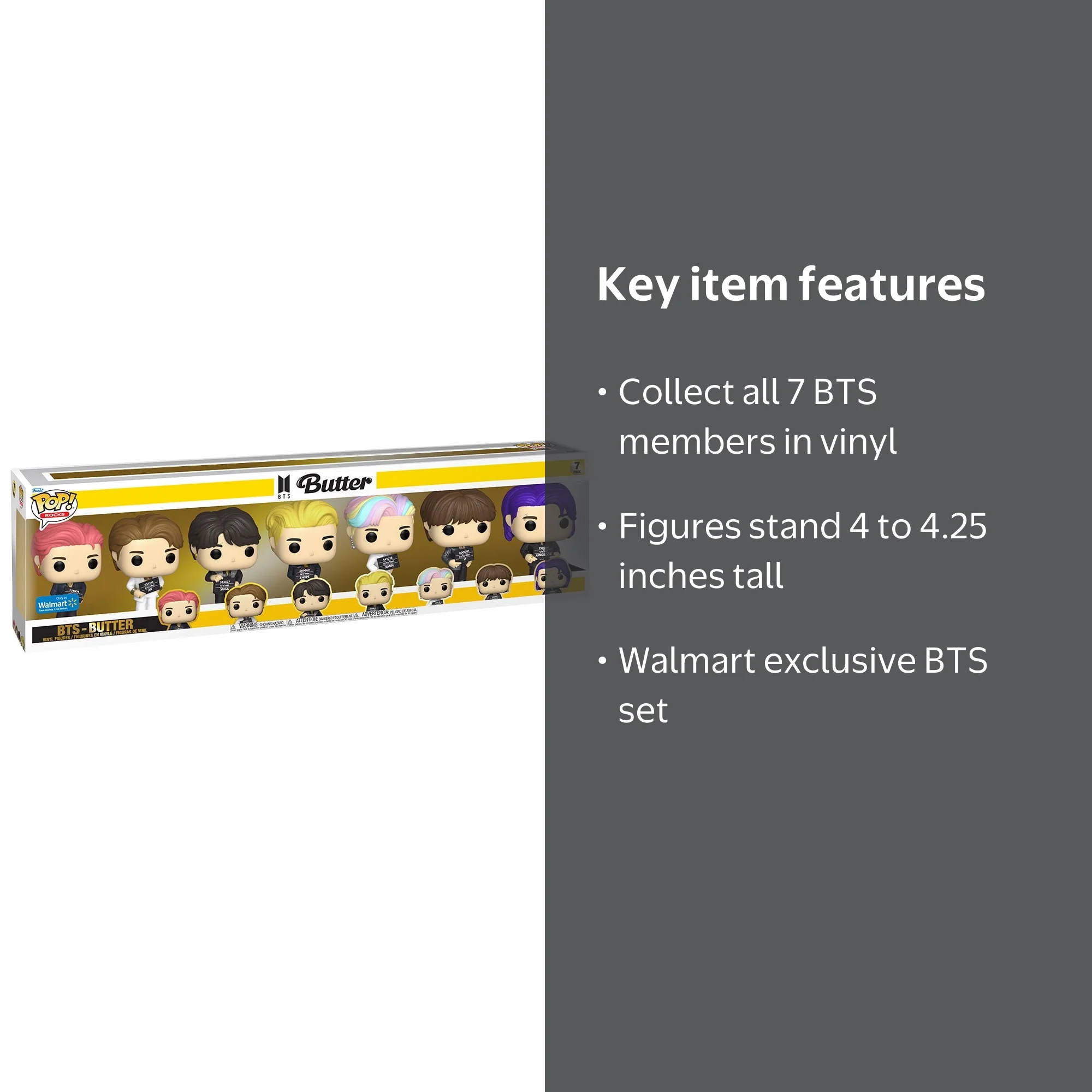 Funko Pop! Exclusive BTS Butter 7pk Figures - RM, Jin, SUGA, j