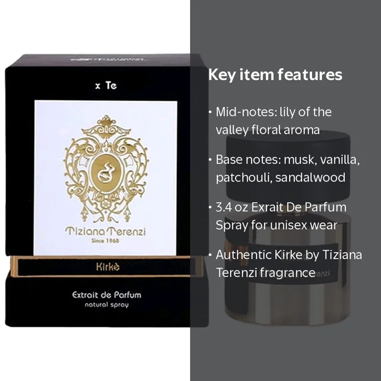 Tiziana Terenzi Kirke Extrait de Parfum Spray, 3.4 oz, Fruity