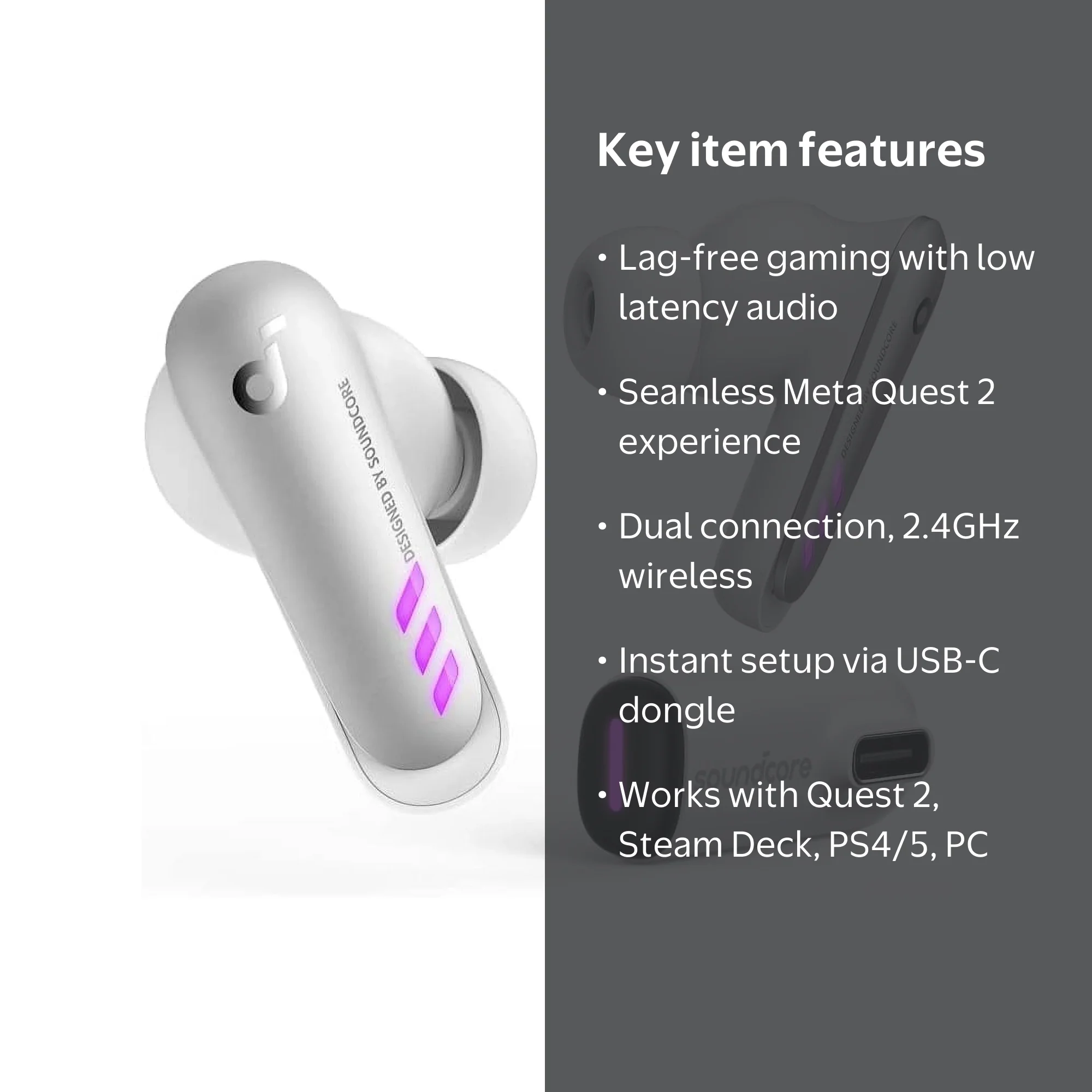 Soundcore VR P10 Gaming Earbuds-Low Latency, Meta Officially Co
