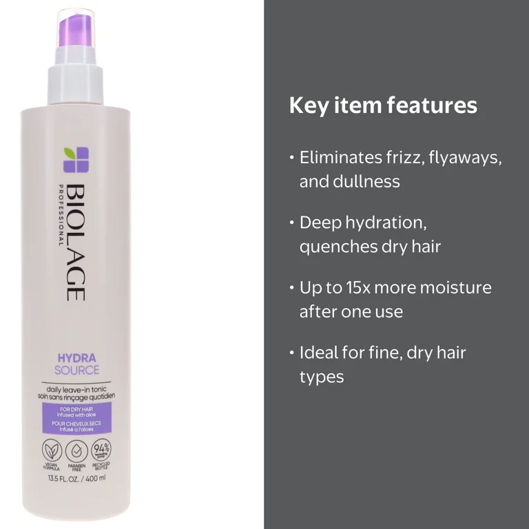 Matrix Biolage HydraSource Daily Leave-In Tonic 13.5 oz for Soft