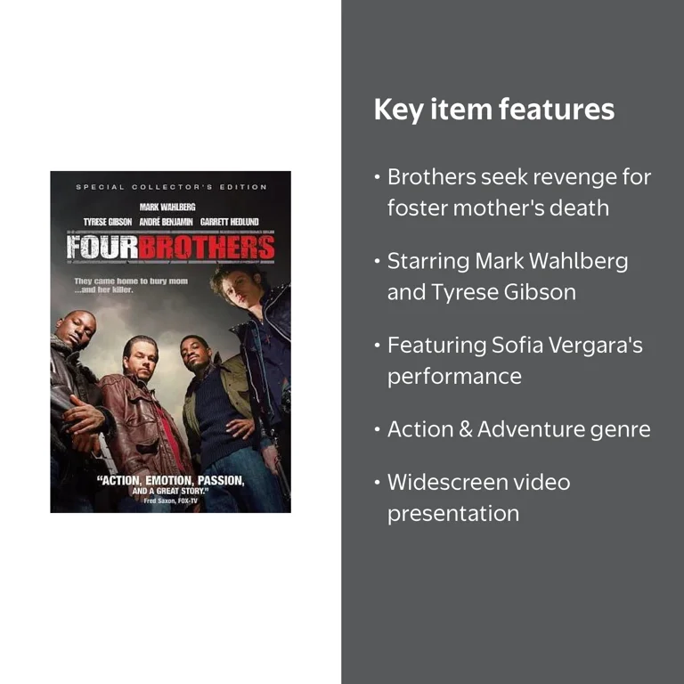Four Brothers (DVD) (Widescreen) - Walmart.com