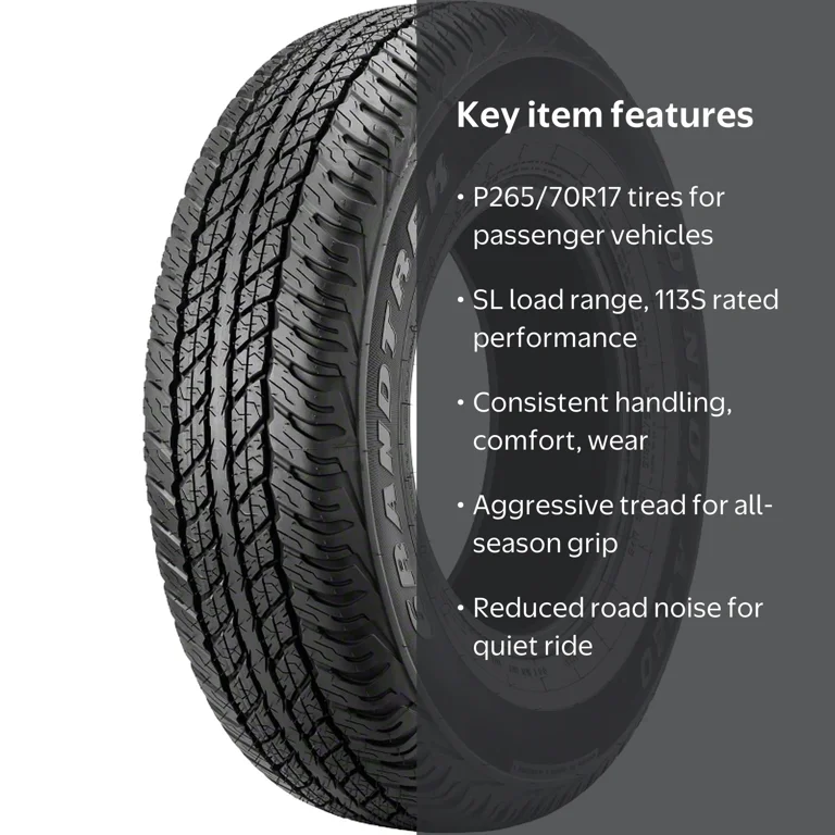 Dunlop Grandtrek AT20 All-Season Luxury SUV Tire P265/70R17 113S
