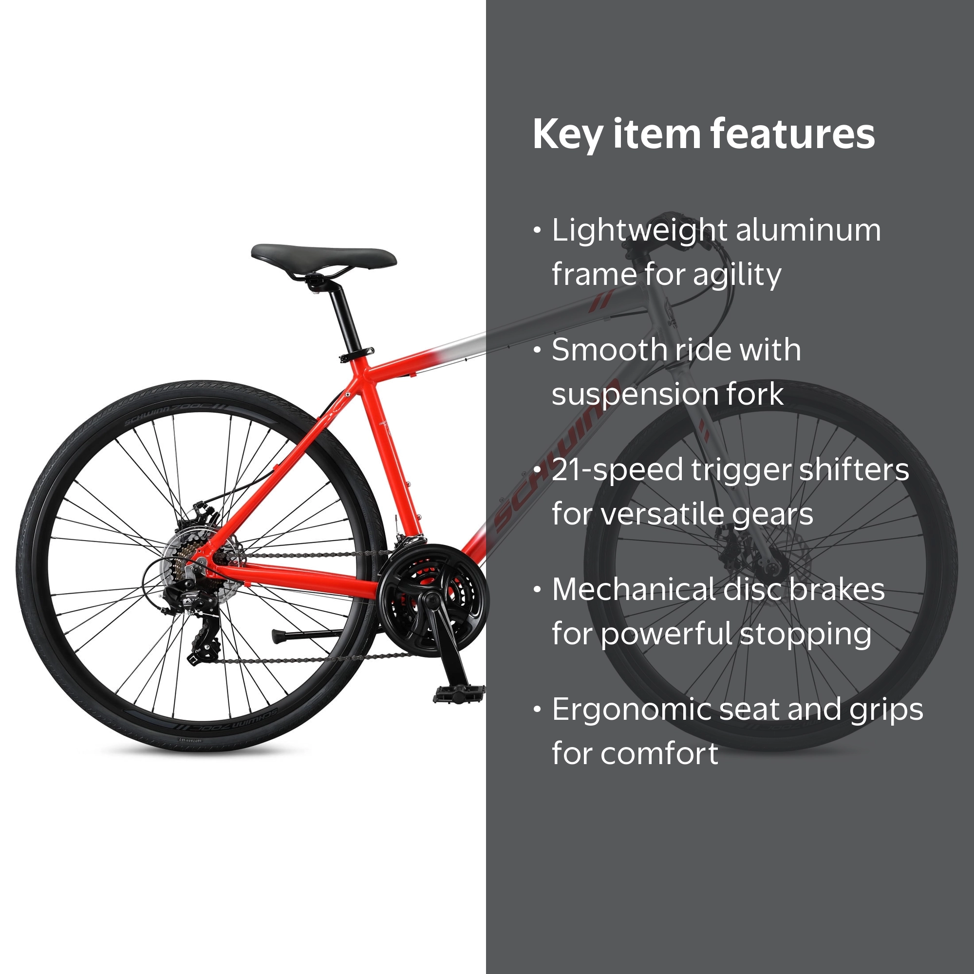 schwinn circuit bicycle Road Bike a Schwinn suspension fork to smooth out the ride Circuit 700c Schwinn Circuit For
