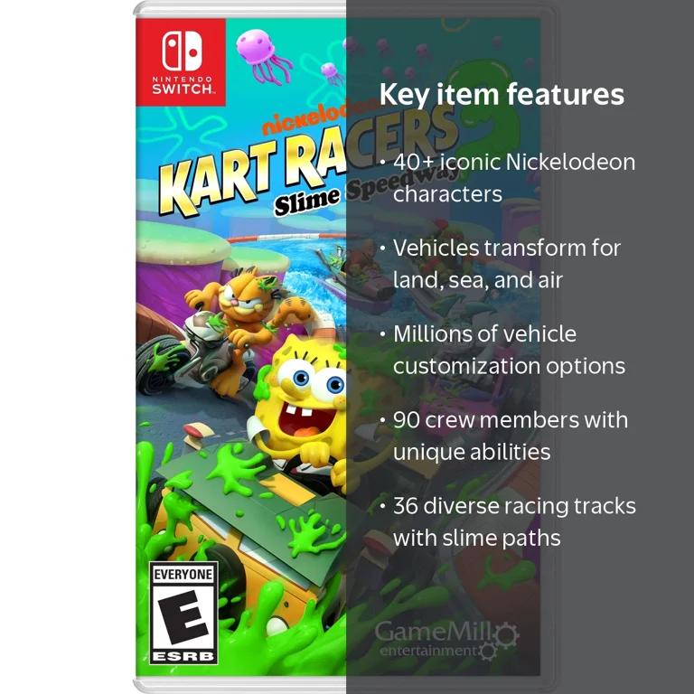 Nintendo Switch Nickelodeon Kart Racers 3: Slime Speedwa GameMill, Nickelodeon Kart Racers 3, Nintendo Switch - Walmart.com