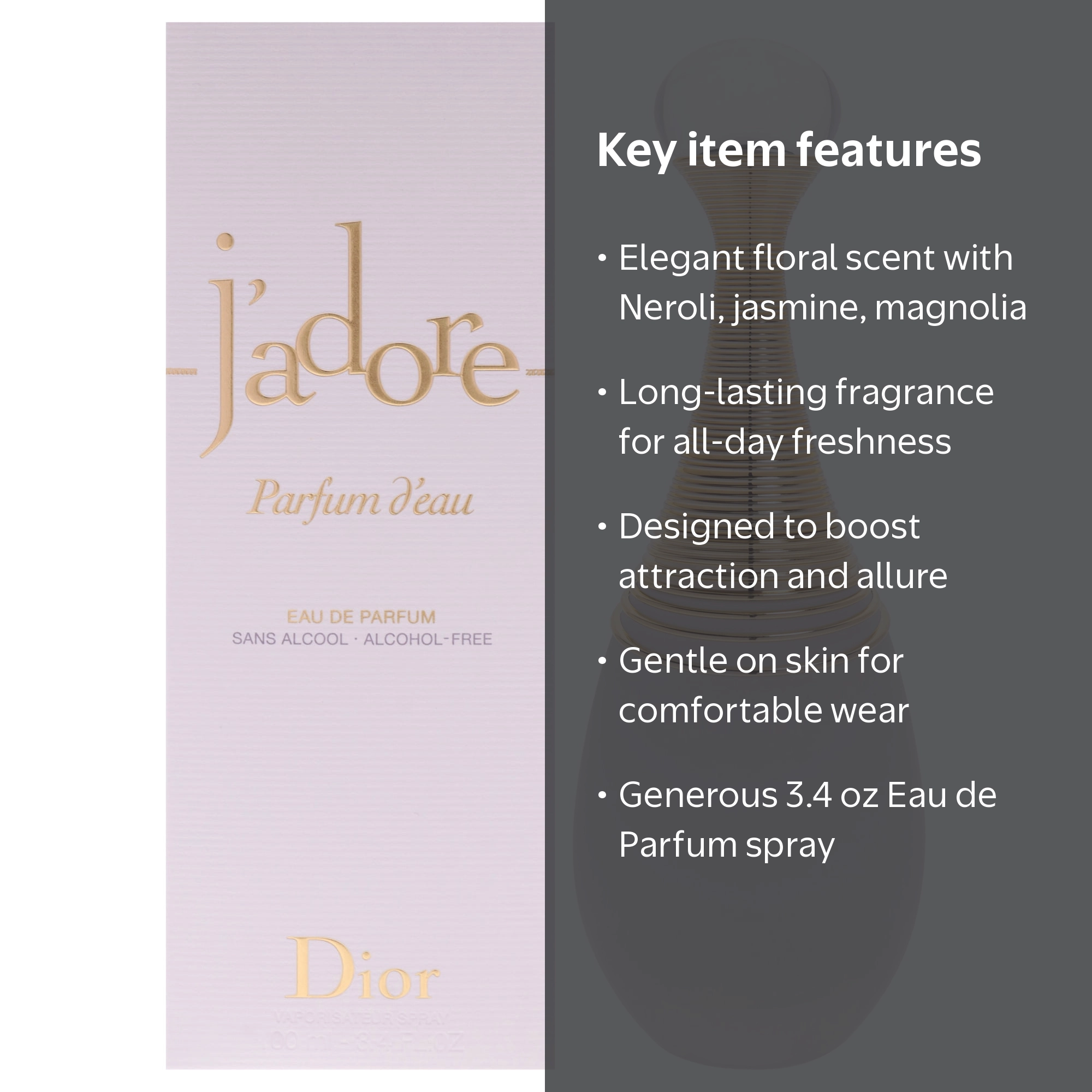 Christian Dior Jadore Parfum Deau 3.4 oz EDP Spray - Walmart.com