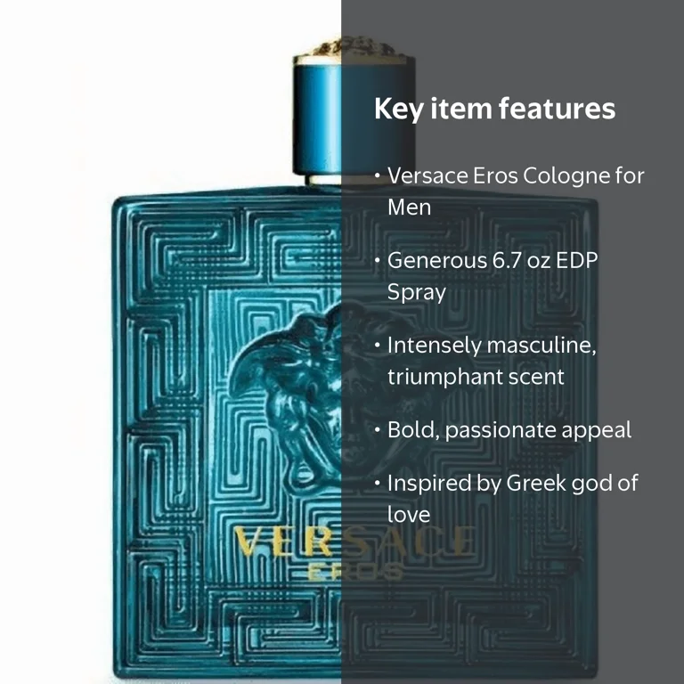 Versace, Cologne for Men, Eros Eau de Parfum, 6.7 oz - Walmart.com