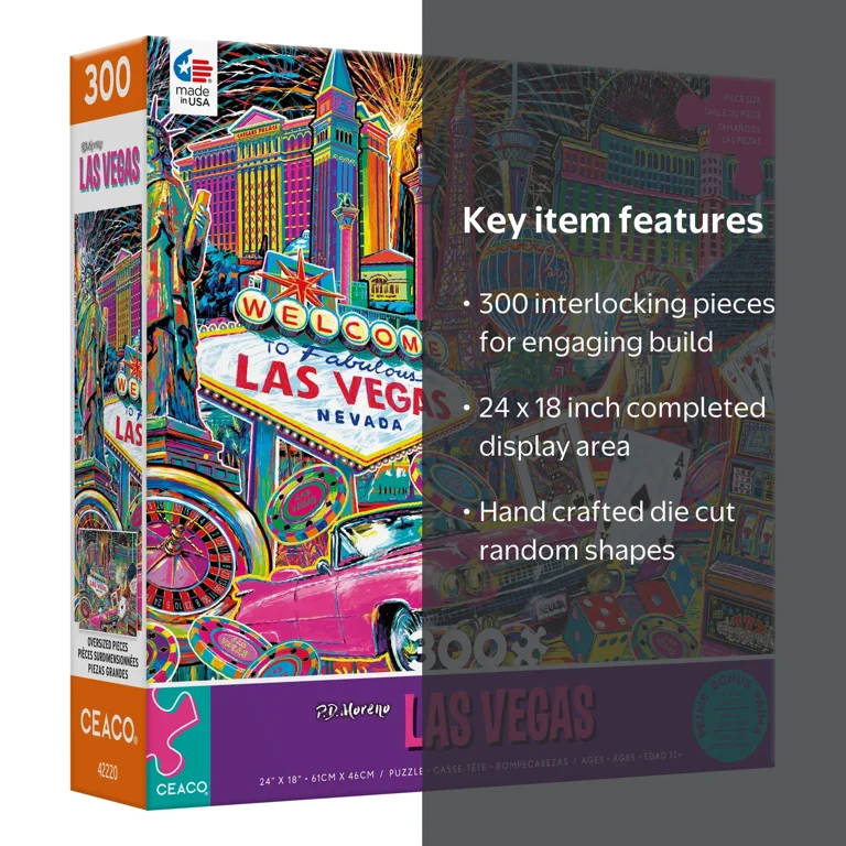 Ceaco - PD Moreno - Las Vegas - 300pc Piece Interlocking Jigsaw