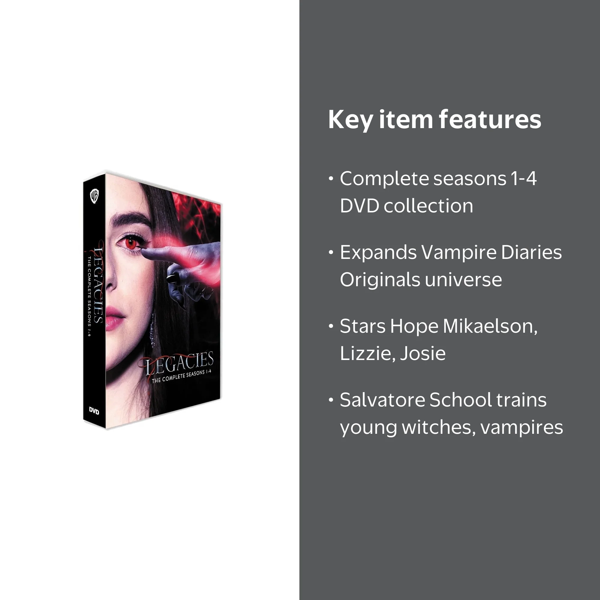 Legacies Complete Box Set Series Seasons 1-4 (DVD) - Walmart.com