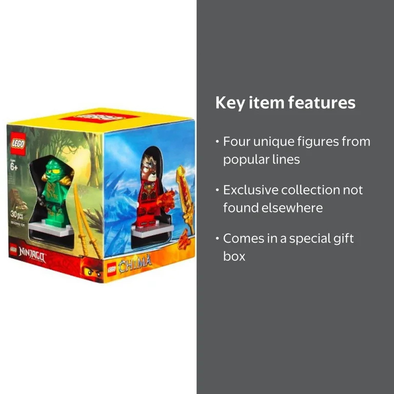 LEGO 4 Minifigures Boxed Gift Set - Chima, Superheroes, Ninjago