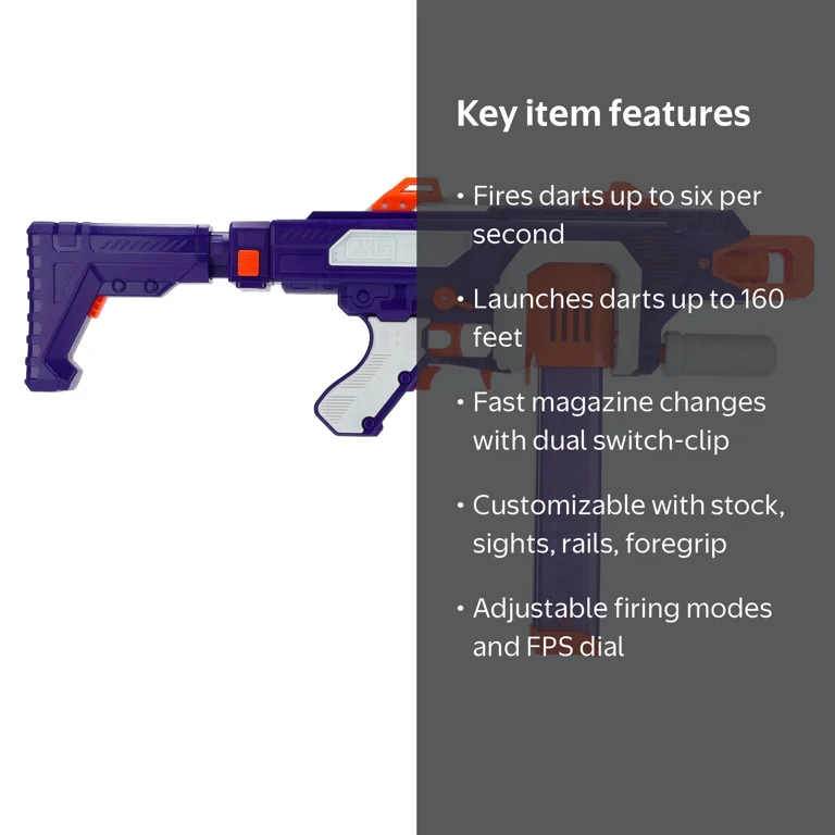 Adventure Force Axis Switch Pro Ultimate Dual-Clip Foam Dart