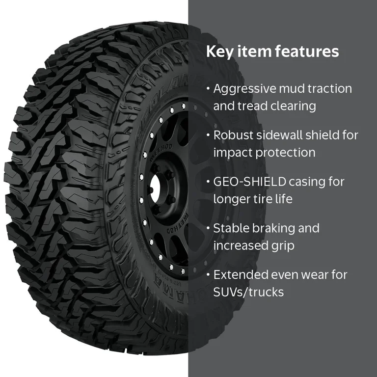Yokohama Geolandar M/T G003 Mud Terrain Tire, 37X12.50R17 124Q