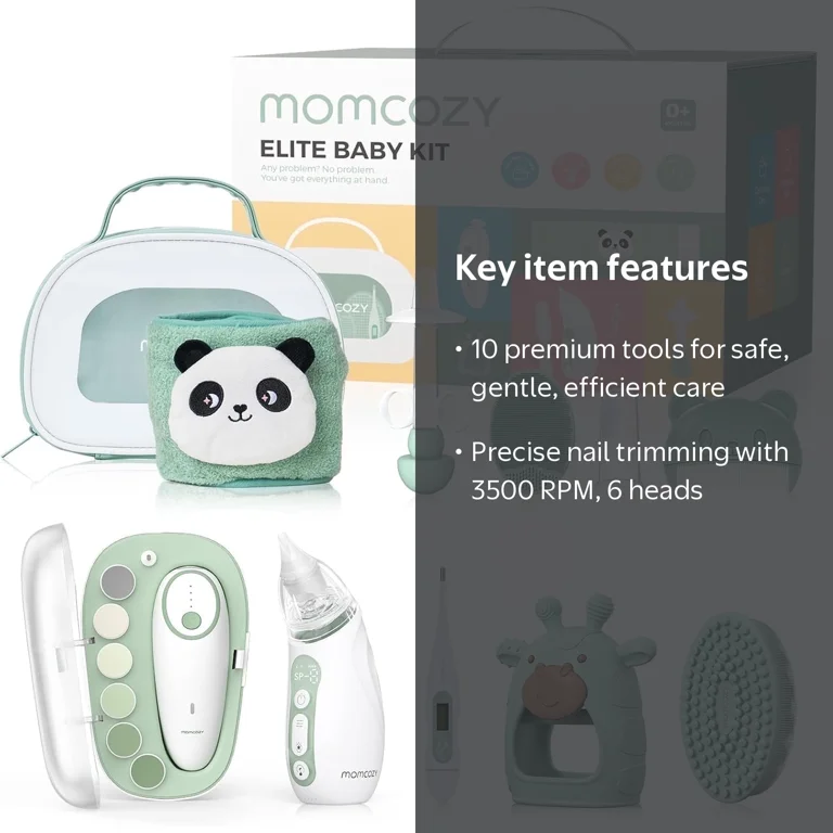 Momcozy, Baby Care Kit, Electric Nail File & Nasal Aspirator, All