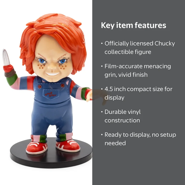CultureFly Chucky Collectible Vinyl Figure, Officially Licensed
