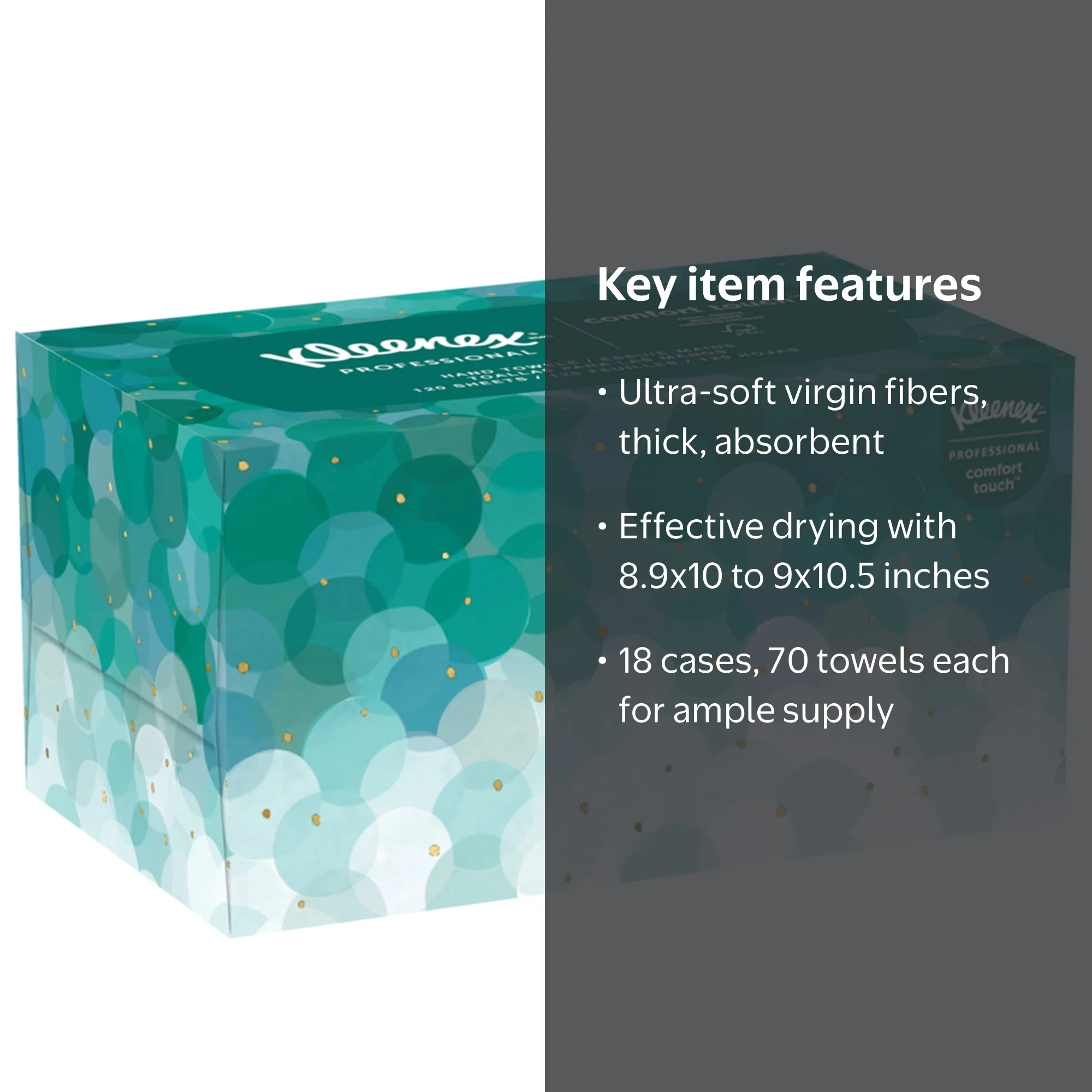 Kleenex Ultra Soft and Absorbent Hand Towels, Pop-Up Box Dispenser