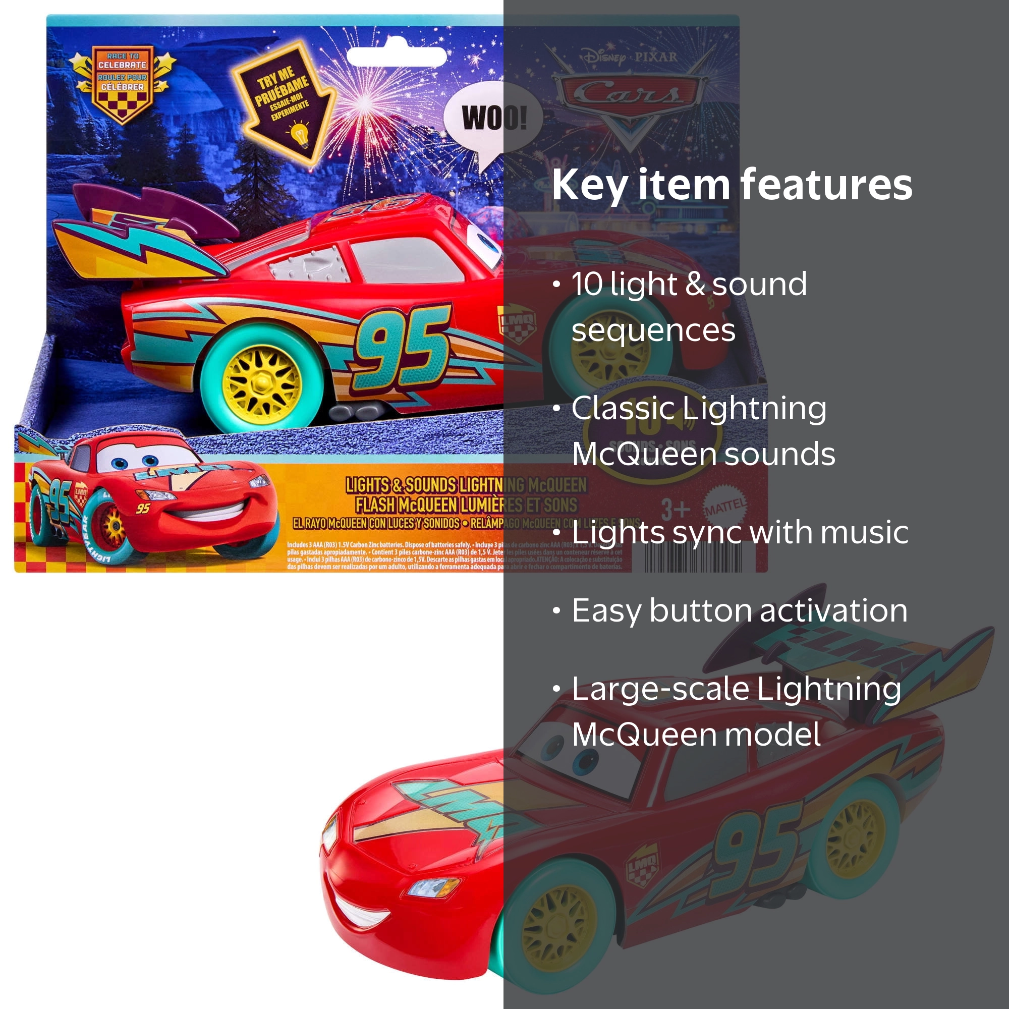 Disney and Pixar Cars Race to Celebrate Lights & Sounds Lightning