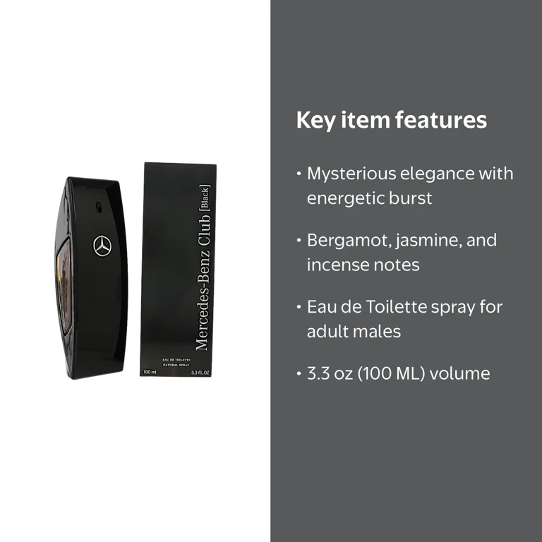 Mercedes-Benz Men's Mercedes-Benz Club Black EDT 3.4 oz - Walmart.com