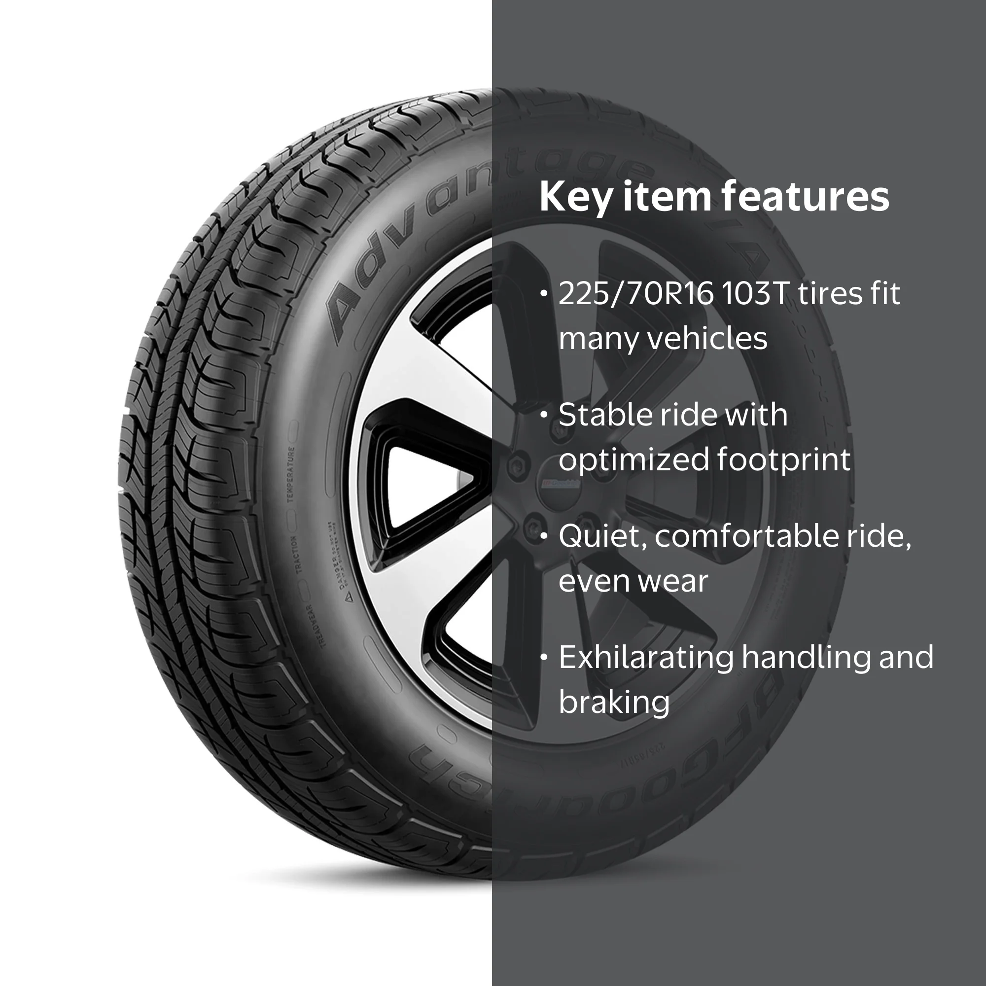 Free Shipping! BFGoodrich Advantage T/A Sport LT All Weather 225