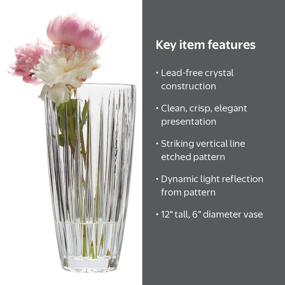 Mikasa Revel 12” Crystal Vase - Walmart.com