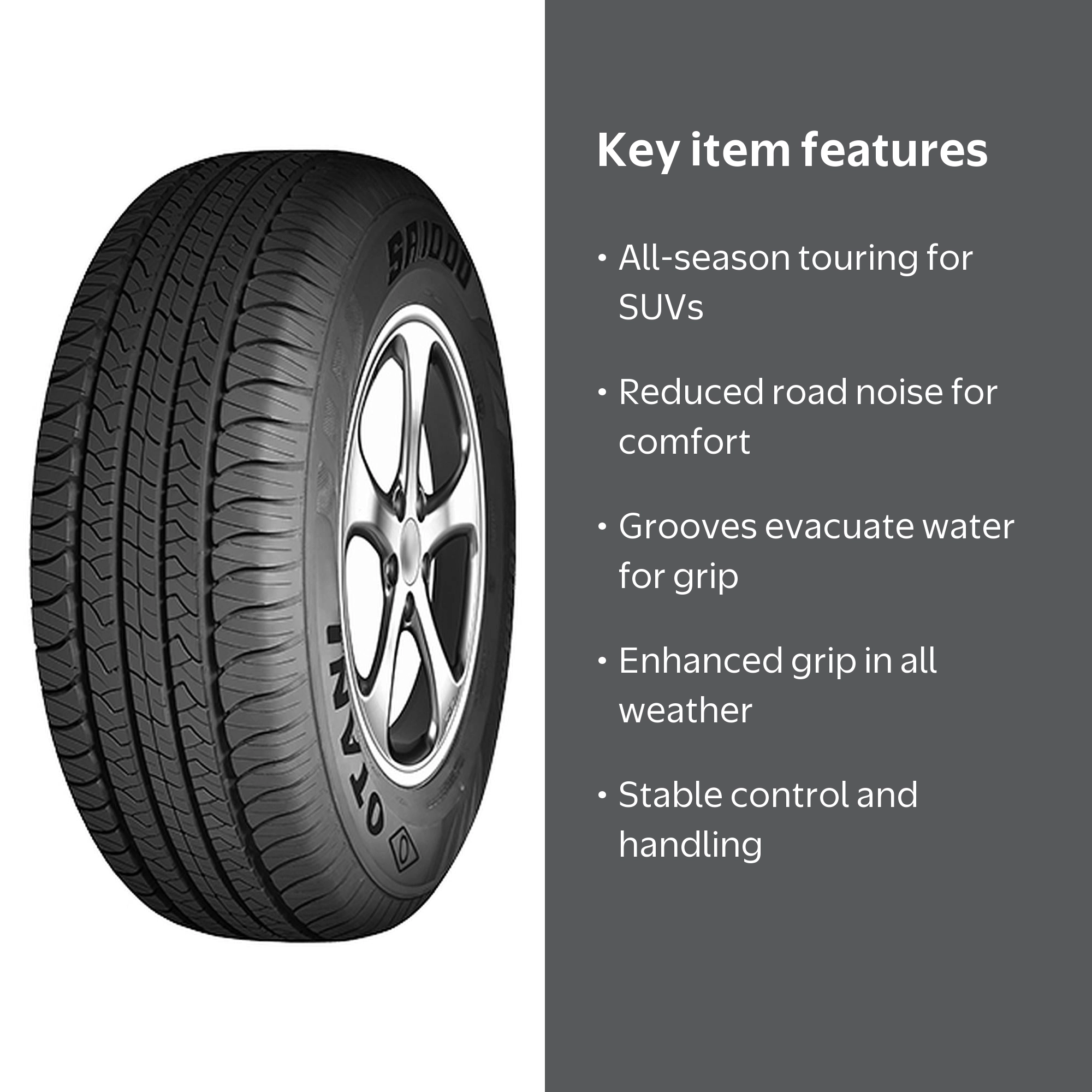 Otani SA1000 225/65R17 106H Tire - Walmart.com
