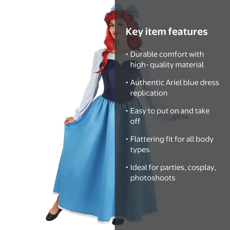 princess ariel blue dress Amazon.com: Live Action Dress, Official Disney The Little Mermaid Live Action Costume, Child Size Extra Small (3T-4T) : Clothing, Shoes & Jewelry Discover 11 Ariel's Blue Dress