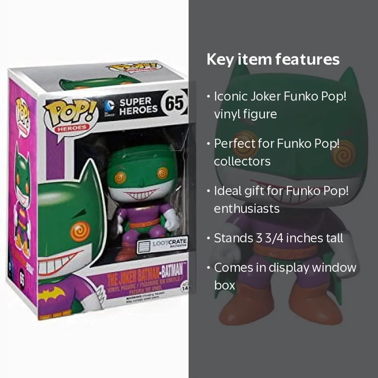 DC Comics The Joker-Batman Funko Pop! Heroes Vinyl Figure, Loot